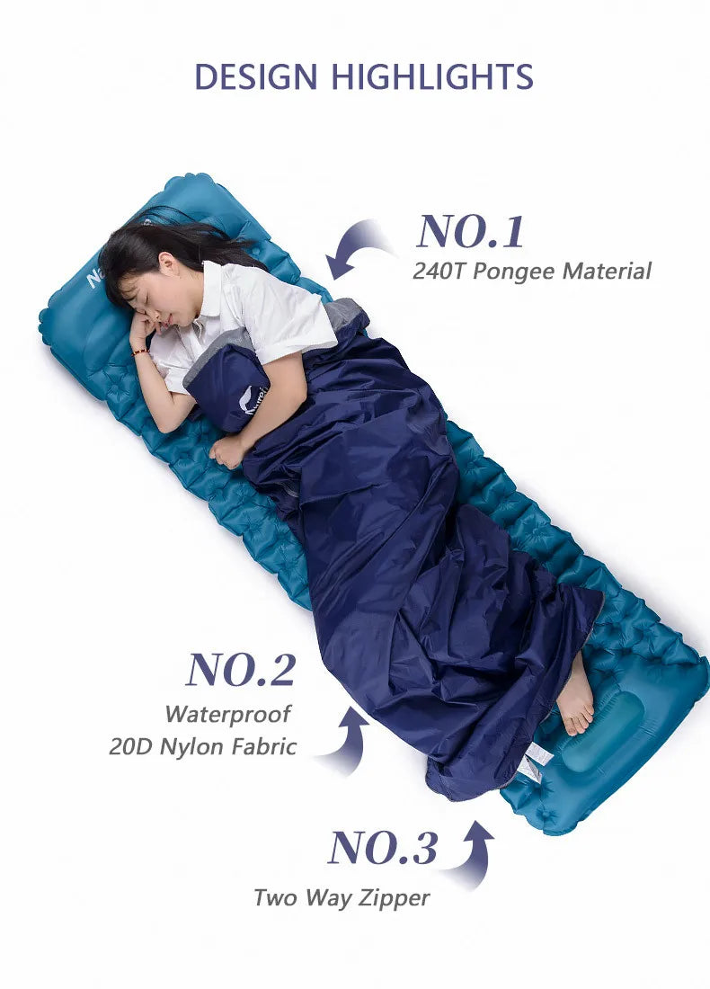 Ultralight Waterproof Cotton Sleeping Bag - DG Outdoor Sports