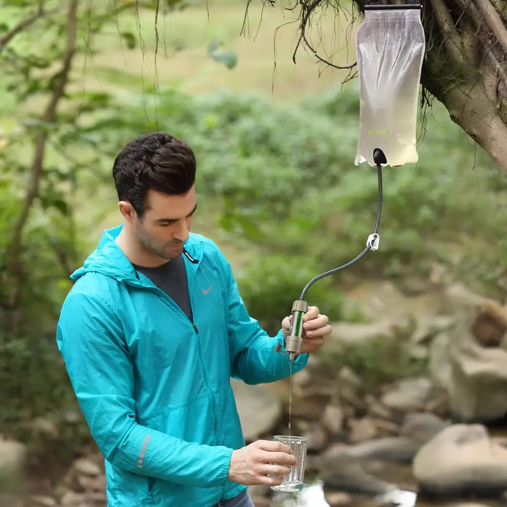 Outdoor Gravity Water Filter System for Hiking, Camping, Survival and Travel - DG Outdoor Sports
