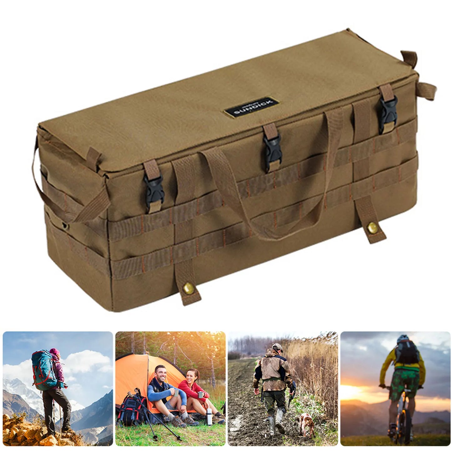 Tactical Molle Pouch Storage Bag Hanging Pocket for Desk Side EDC Gadget Hunting Pouch Waterproof Camping Bags Outdoor Equipment - DG Outdoor Sports
