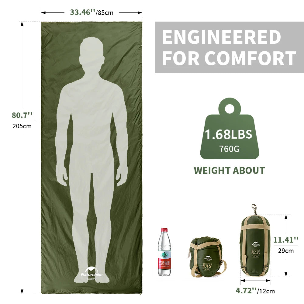 Ultralight Waterproof Cotton Sleeping Bag - DG Outdoor Sports