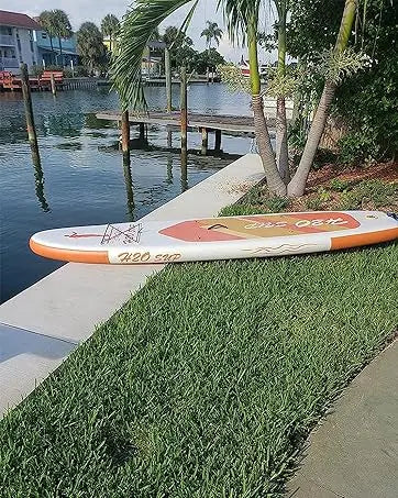 Extra Long Extra Large Multi-People Inflatable Paddle Board, 22' × 34" ×7.8" Stand Up Board, SUP Board with Kayak Seat - DG Outdoor Sports