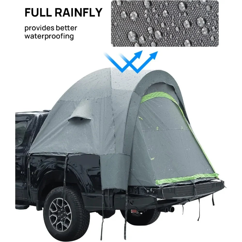 Pickup Truck Tent 2.0, Waterproof PU2000mm Double Layer for 2 Person - DG Outdoor Sports