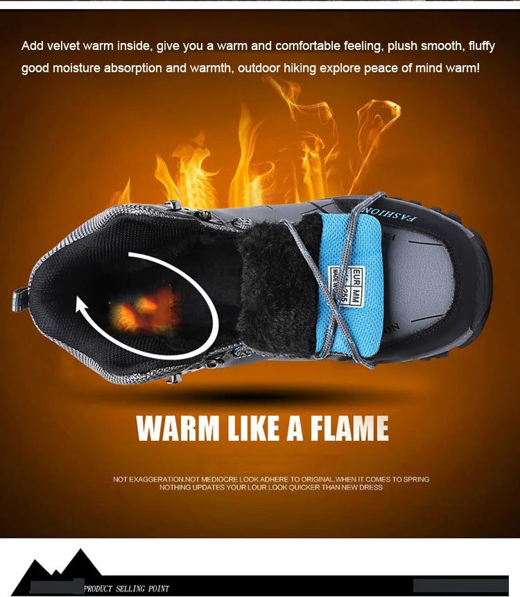 Climbing Hiking Boots Thick Insulation Waterproof - DG Outdoor Sports