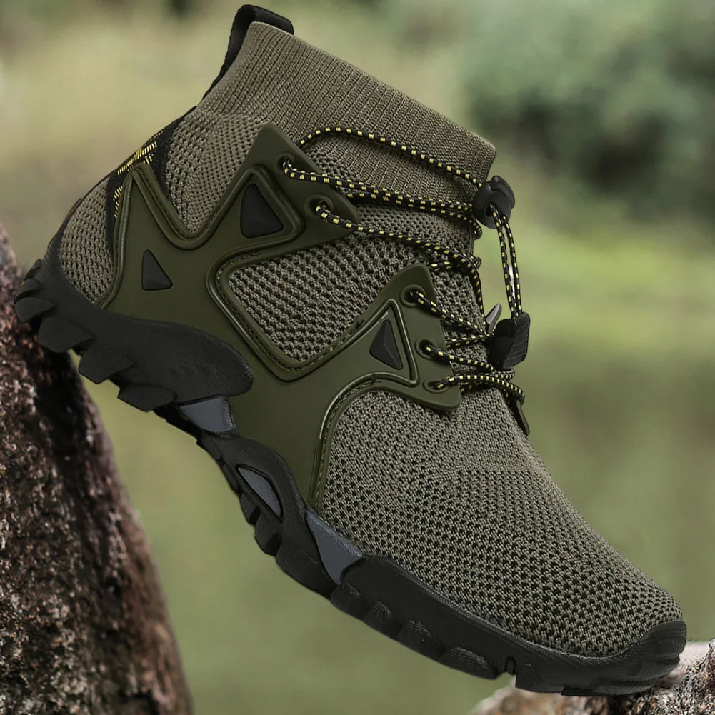 Men Hiking Shoes - Anti-slip Trekking Boots - DG Outdoor Sports