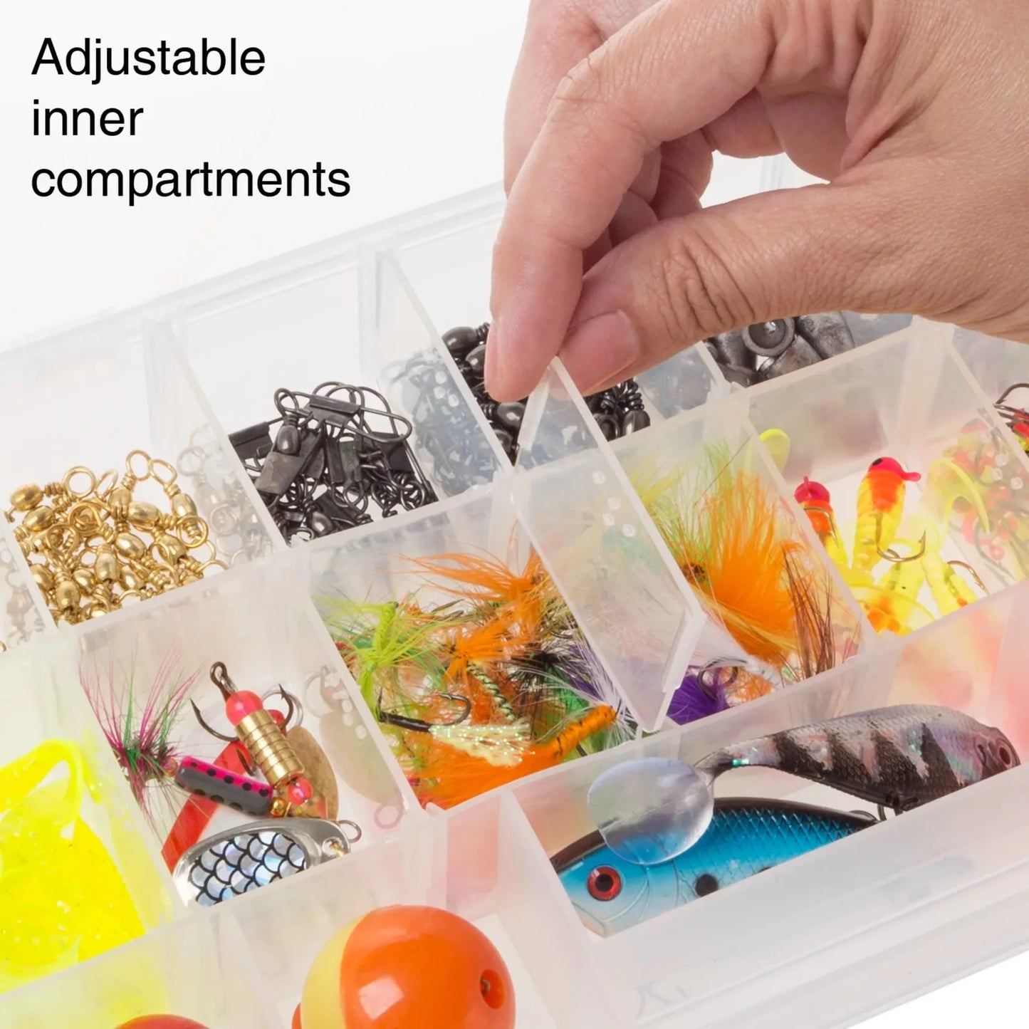 Wakeman Plastic 4-Drawer Tackle Box Organizer for Fishing and Crafts, Gray - DG Outdoor Sports