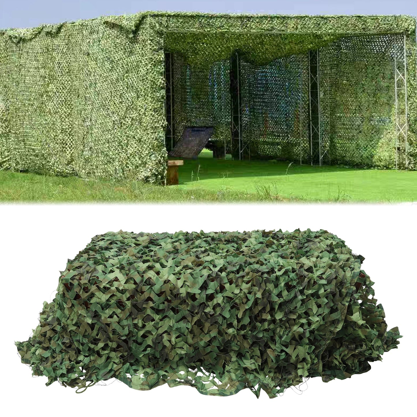 Camouflage Netting for Blinds, Great for Sunshade Camping Shooting Hunting - DG Outdoor Sports