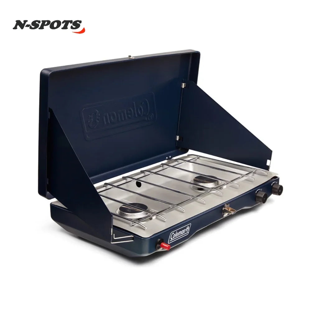 Coleman Classic 3-in-1 2 Burner Camping Stove, Camping Cooking,Backpacking Hiking, Fashion,Blue,New! - DG Outdoor Sports