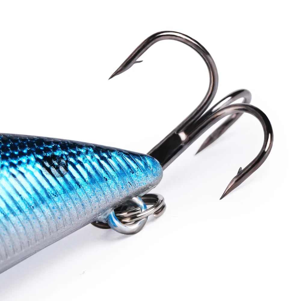 Fishing Lure Large Hard Bait Minnow VIB Lure with Treble Hook Life-Like Swimbait Fishing Bait - DG Outdoor Sports