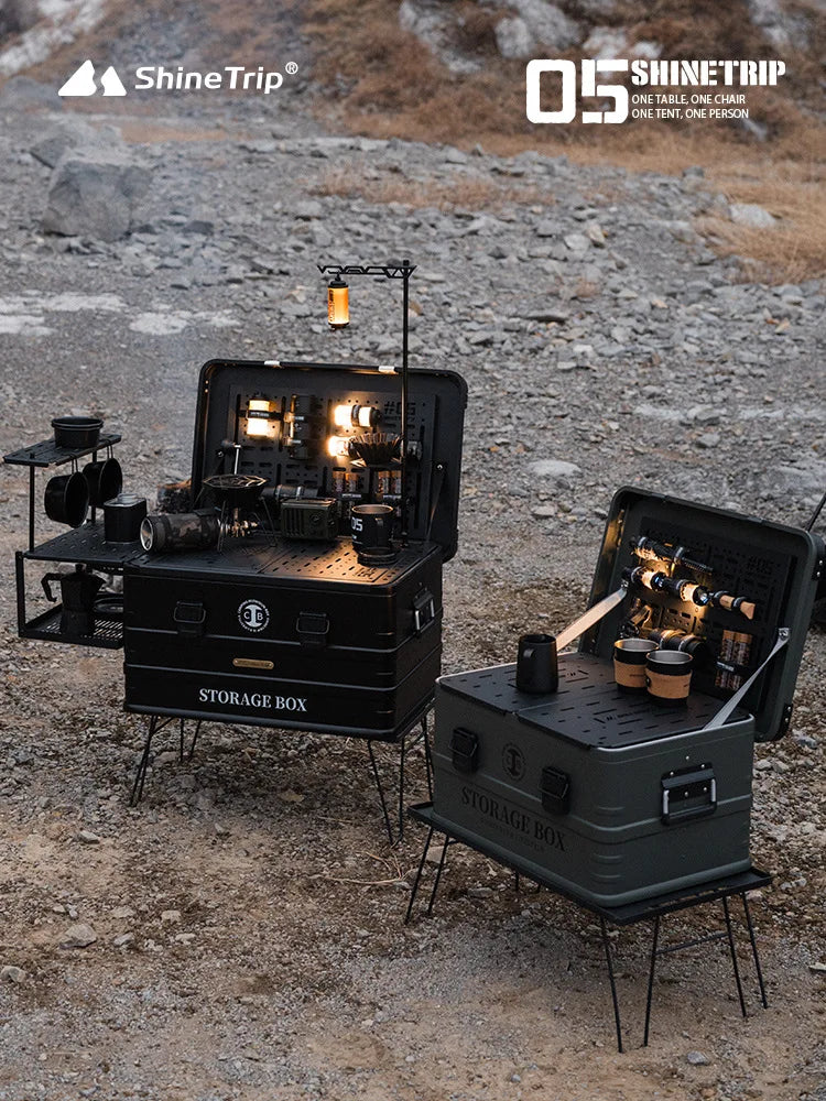 ShineTrip Outdoor 05 Series Camping IGT Aluminium Case Lightweight Modular Combo Accessories Aluminium Coffee Case Set - DG Outdoor Sports
