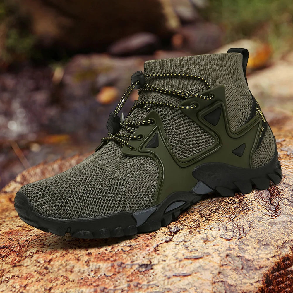Men Hiking Shoes - Anti-slip Trekking Boots - DG Outdoor Sports
