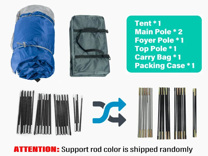 Pickup Truck Tent, Waterproof PU2000mm Double Layer for 5.5-6.5 FT Truck Bed - DG Outdoor Sports