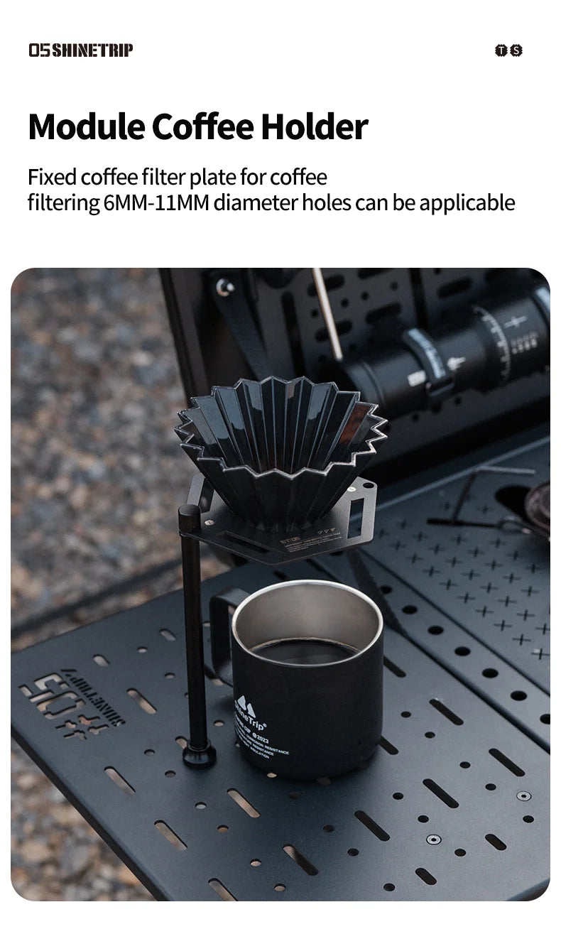 ShineTrip Outdoor 05 Series Camping IGT Aluminium Case Lightweight Modular Combo Accessories Aluminium Coffee Case Set - DG Outdoor Sports