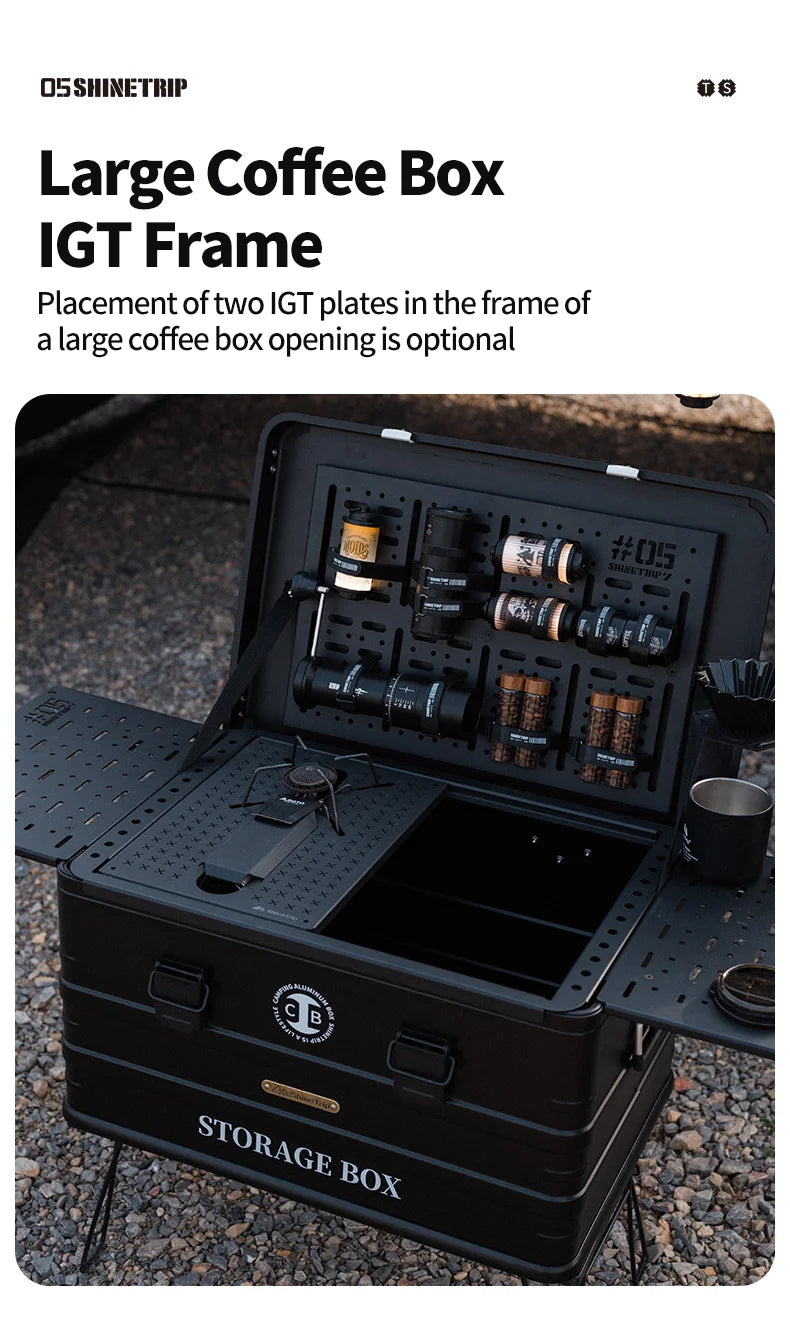 ShineTrip Outdoor 05 Series Camping IGT Aluminium Case Lightweight Modular Combo Accessories Aluminium Coffee Case Set - DG Outdoor Sports