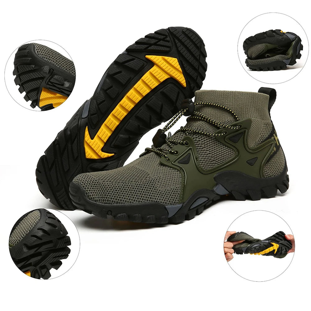 Men Hiking Shoes - Anti-slip Trekking Boots - DG Outdoor Sports