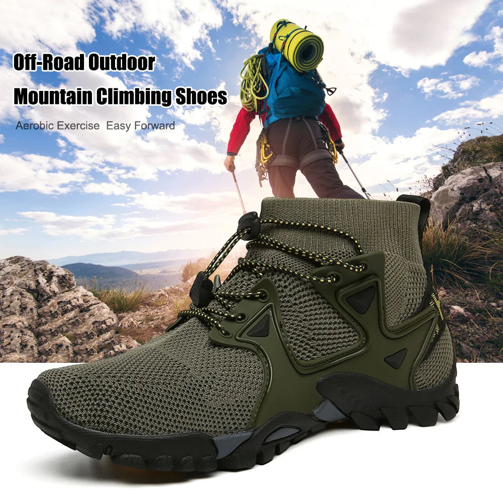 Men Hiking Shoes - Anti-slip Trekking Boots - DG Outdoor Sports