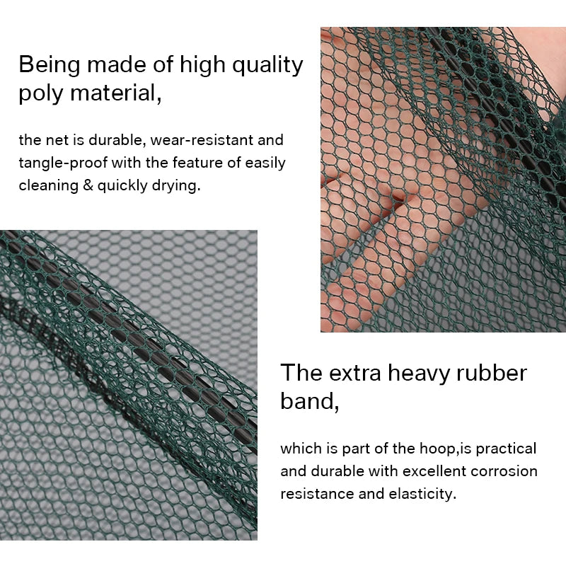 130CM Aluminum Alloy Fishing Net Telescoping Foldable Landing Net Retractable Pole - DG Outdoor Sports