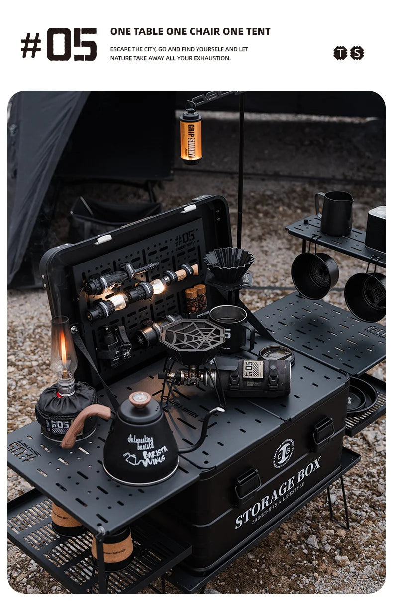 ShineTrip Outdoor 05 Series Camping IGT Aluminium Case Lightweight Modular Combo Accessories Aluminium Coffee Case Set - DG Outdoor Sports