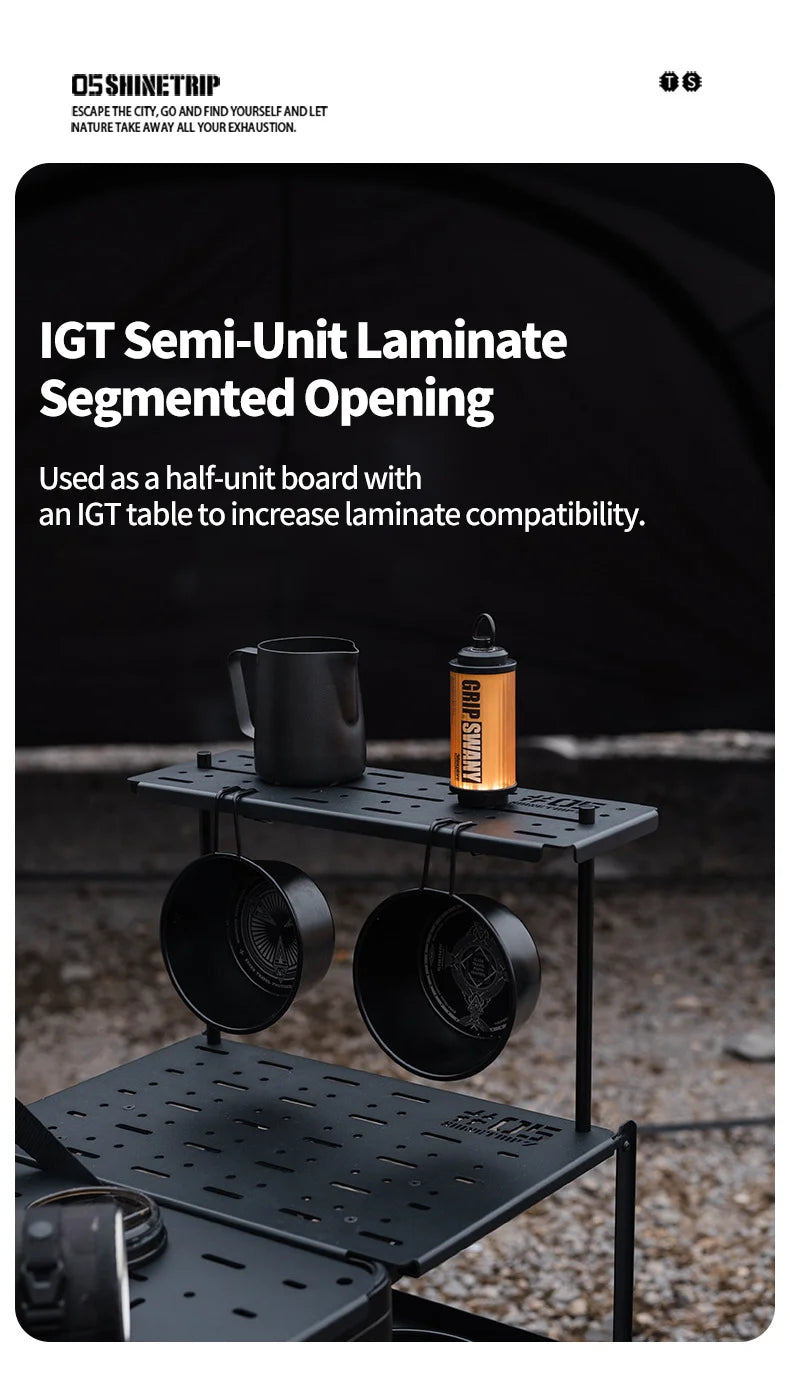 ShineTrip Outdoor 05 Series Camping IGT Aluminium Case Lightweight Modular Combo Accessories Aluminium Coffee Case Set - DG Outdoor Sports