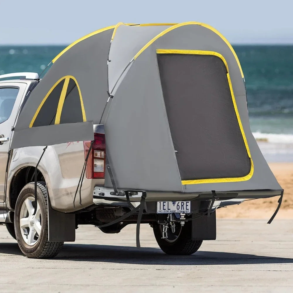 Pickup Truck Tent, Waterproof PU2000mm Double Layer for 5.5-6.5 FT Truck Bed - DG Outdoor Sports