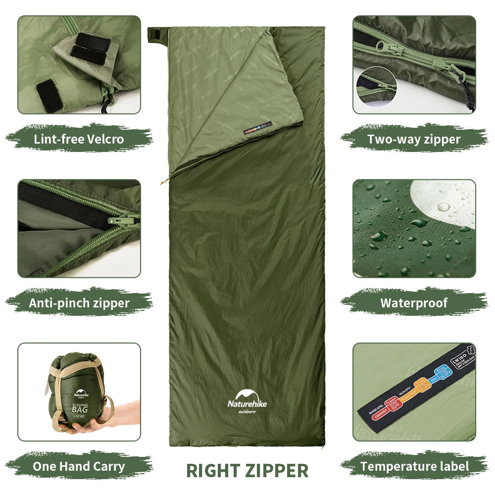 Ultralight Waterproof Cotton Sleeping Bag - DG Outdoor Sports 		