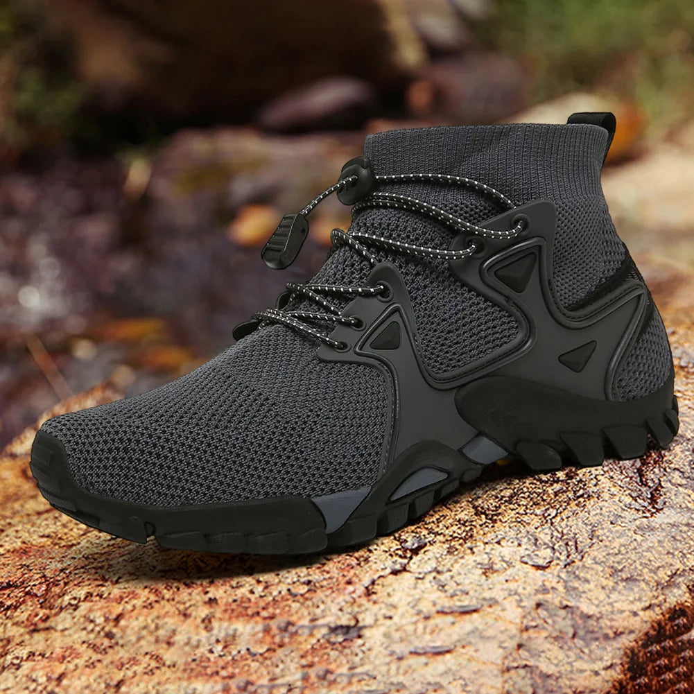 Men Hiking Shoes - Anti-slip Trekking Boots - DG Outdoor Sports 		