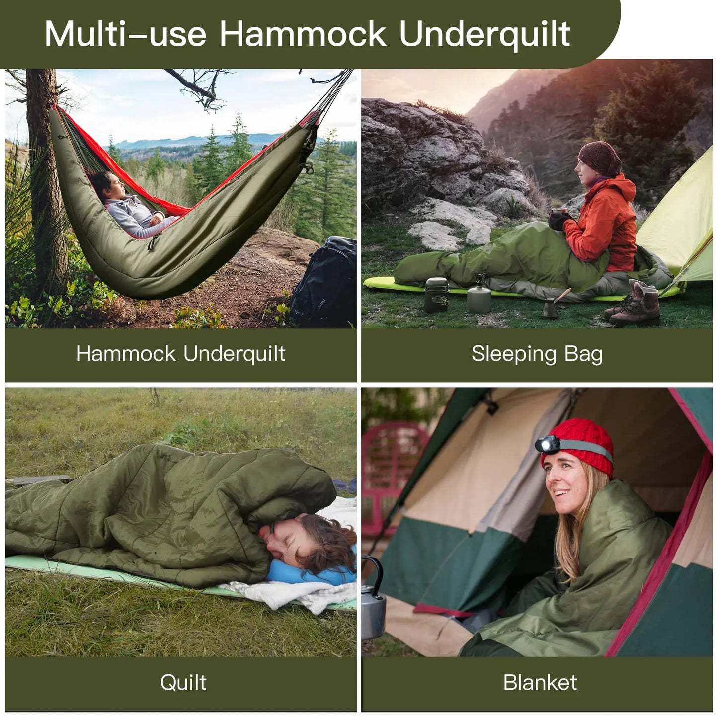 Night Cat Hammock Sleeping Bag Single - DG Outdoor Sports 		