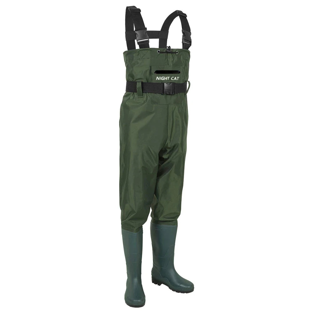 Lightweight Full Waterproof Breathable Chest Waders With Boots - DG Outdoor Sports 		