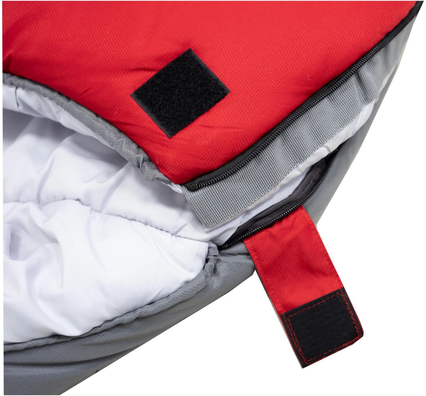 Ozark Trail 10-Degree Cold Weather Mummy Sleeping Bag with Soft Liner, Red, 85"x33" - DG Outdoor Sports 		