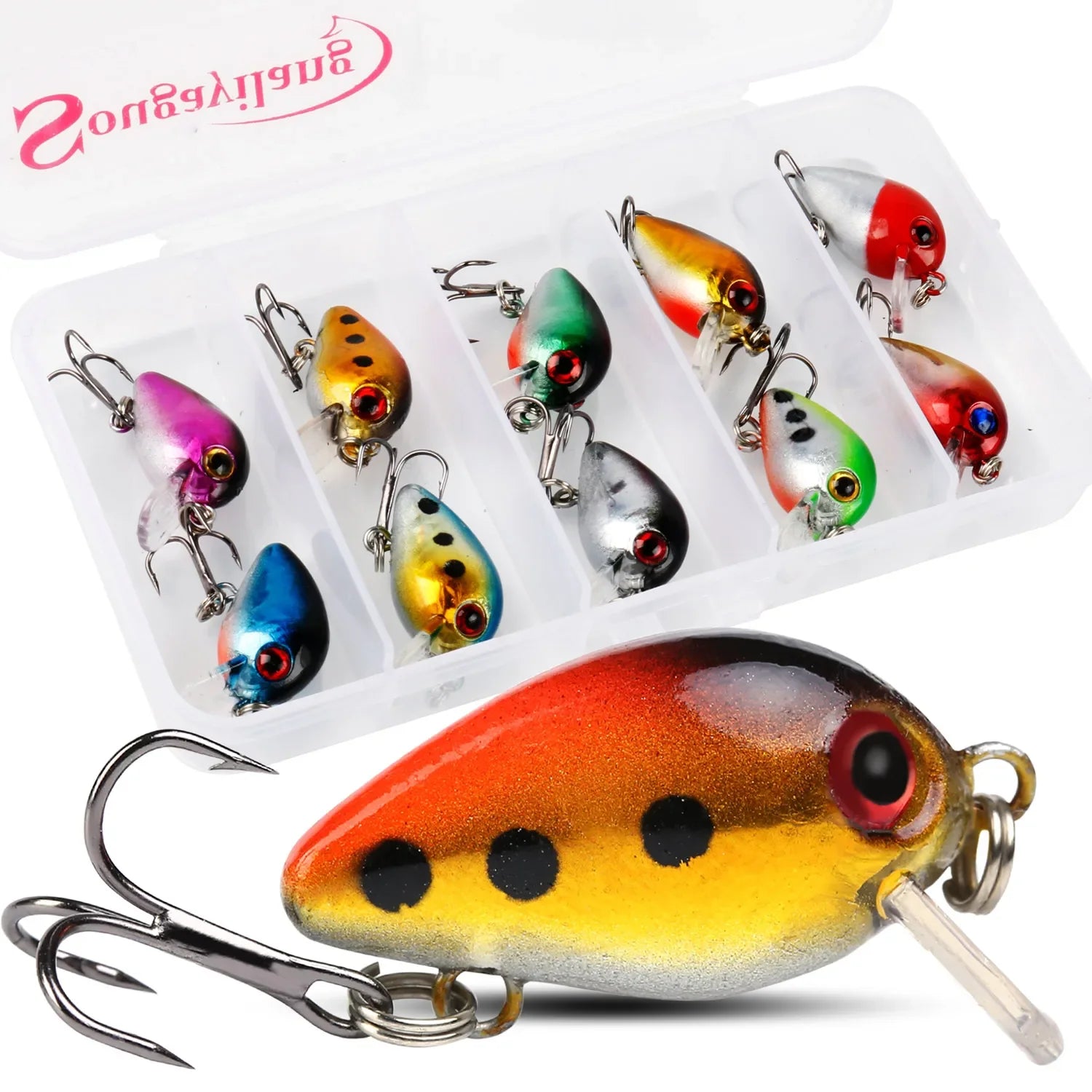 Fishing Lure Large Hard Bait Minnow VIB Lure with Treble Hook Life-Like Swimbait Fishing Bait - DG Outdoor Sports 		